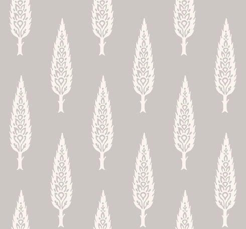 Juniper Tree Grey Wallpaper