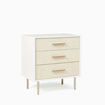 Online Designer Other Margot (28") Storage Grand Nightstand, Whitewashed/Light Bronze