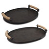 Viggo Bronze Trays Set/2, Decorative Tray by Uttermost, 21.5" width x 2.75" height x 14.5" depth thumbnail 1