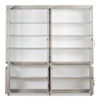 Harper Glass Front Bookcase, Shelving & Bookcase by Sarreid, 97" length x 15" width thumbnail 8