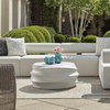 Winded Outdoor White Coffee Table, Outdoor Table by Uttermost, 3' width x 1'4" height x 3' depth thumbnail 2