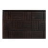 Denman 3 Drawer Nightstand Dark Brown thumbnail 8