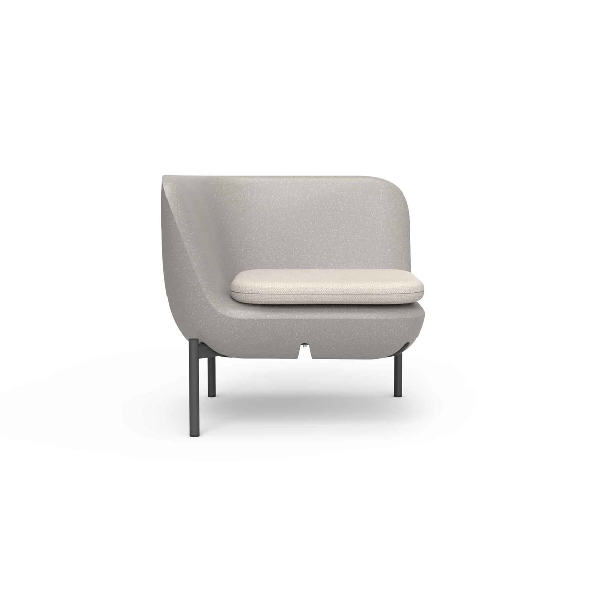 Inou Elements Corner Unit Add-on, Outdoor Furniture by Crescent Garden, 2'3.8" width x 2'2.4" height x 2'3.8" depth View 1