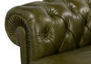 Savile Leather Sofa, Green thumbnail 23