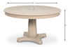 Samuel Dining Table, by Sarreid, 54" length x 54" width x 30" height thumbnail 15