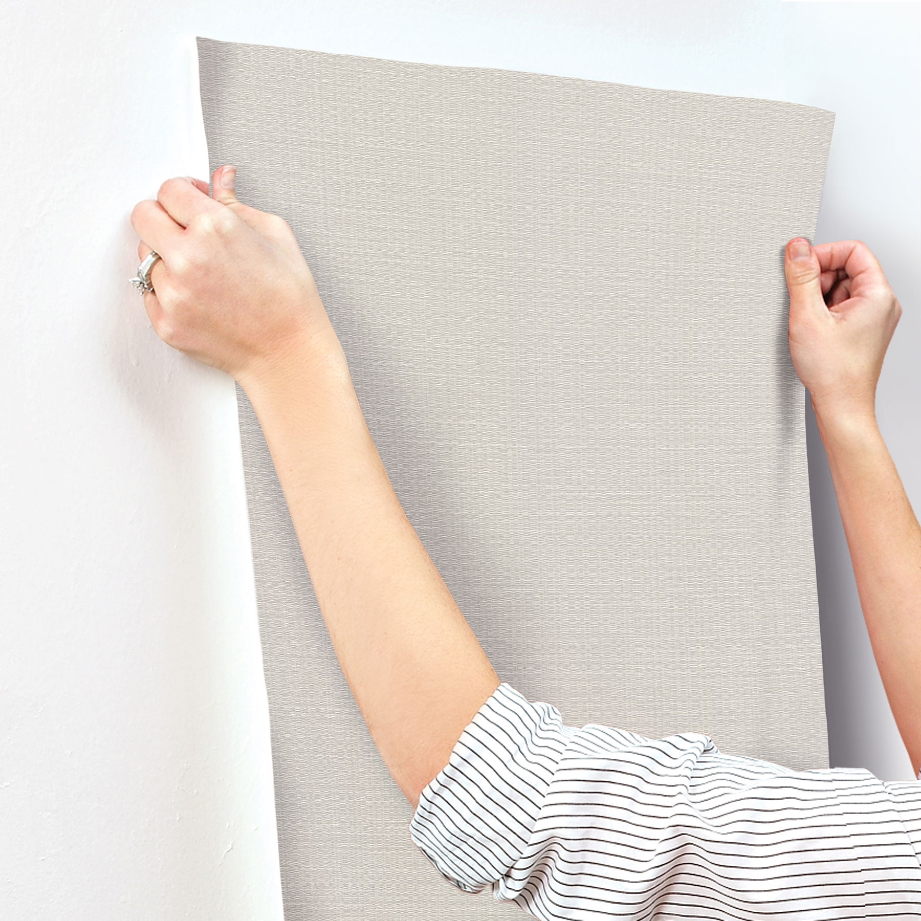 Bali Basketweave Warm Grey Wallpaper large image 