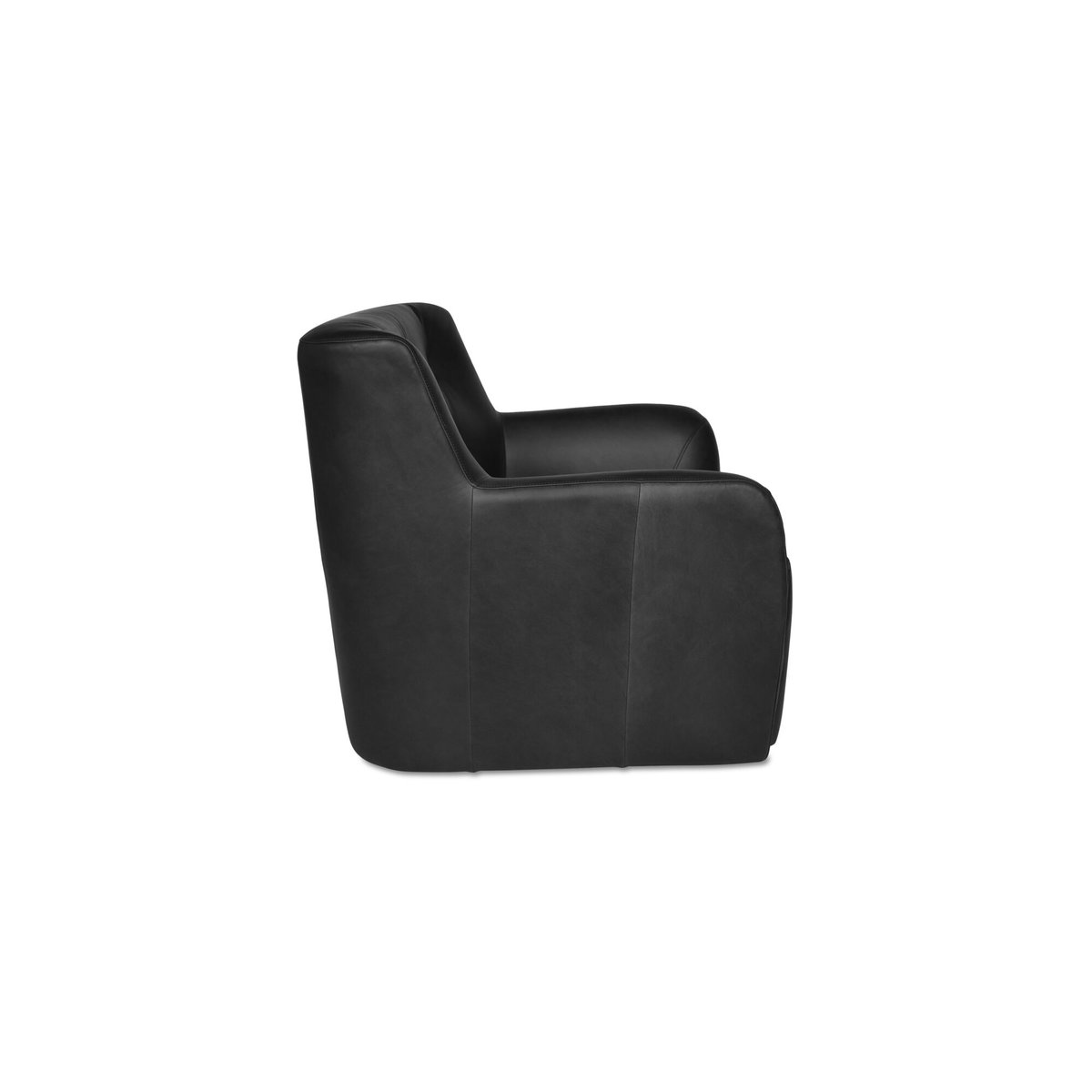 Sullivan Swivel Chair Black, Accent Chair by Moe's Home, 34.65" width x 33" height x 34.65" depth View 4