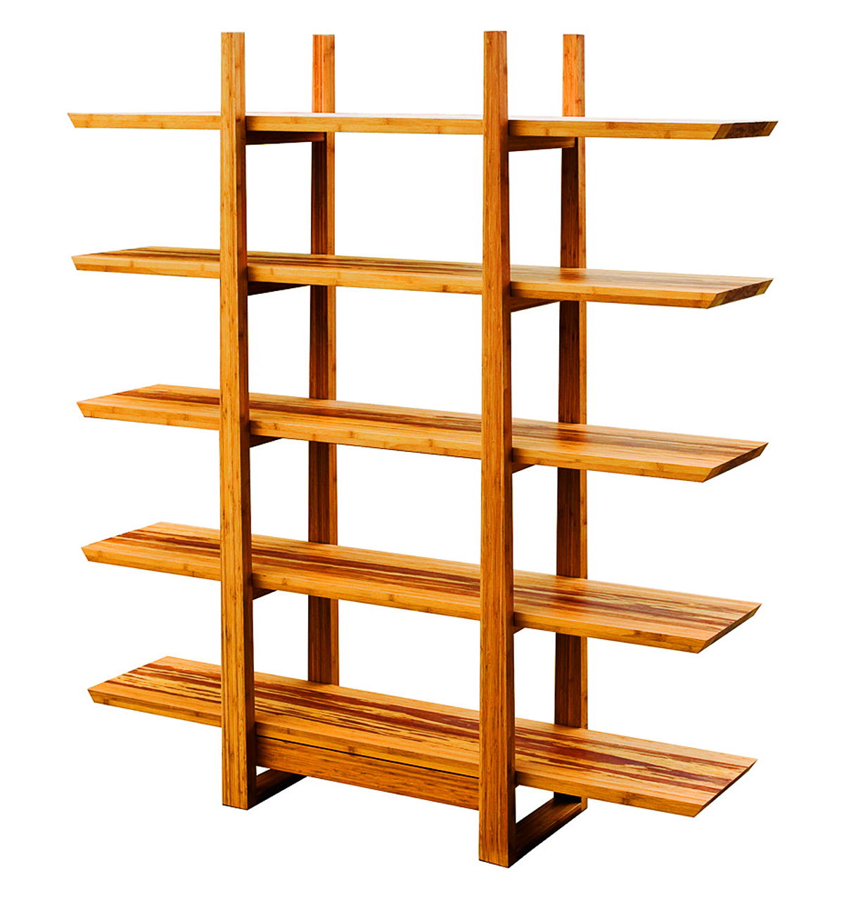 Magnolia Shelf, Exotic, Shelving & Bookcase by Greenington, 16" length x 66" width x 72" height View 2