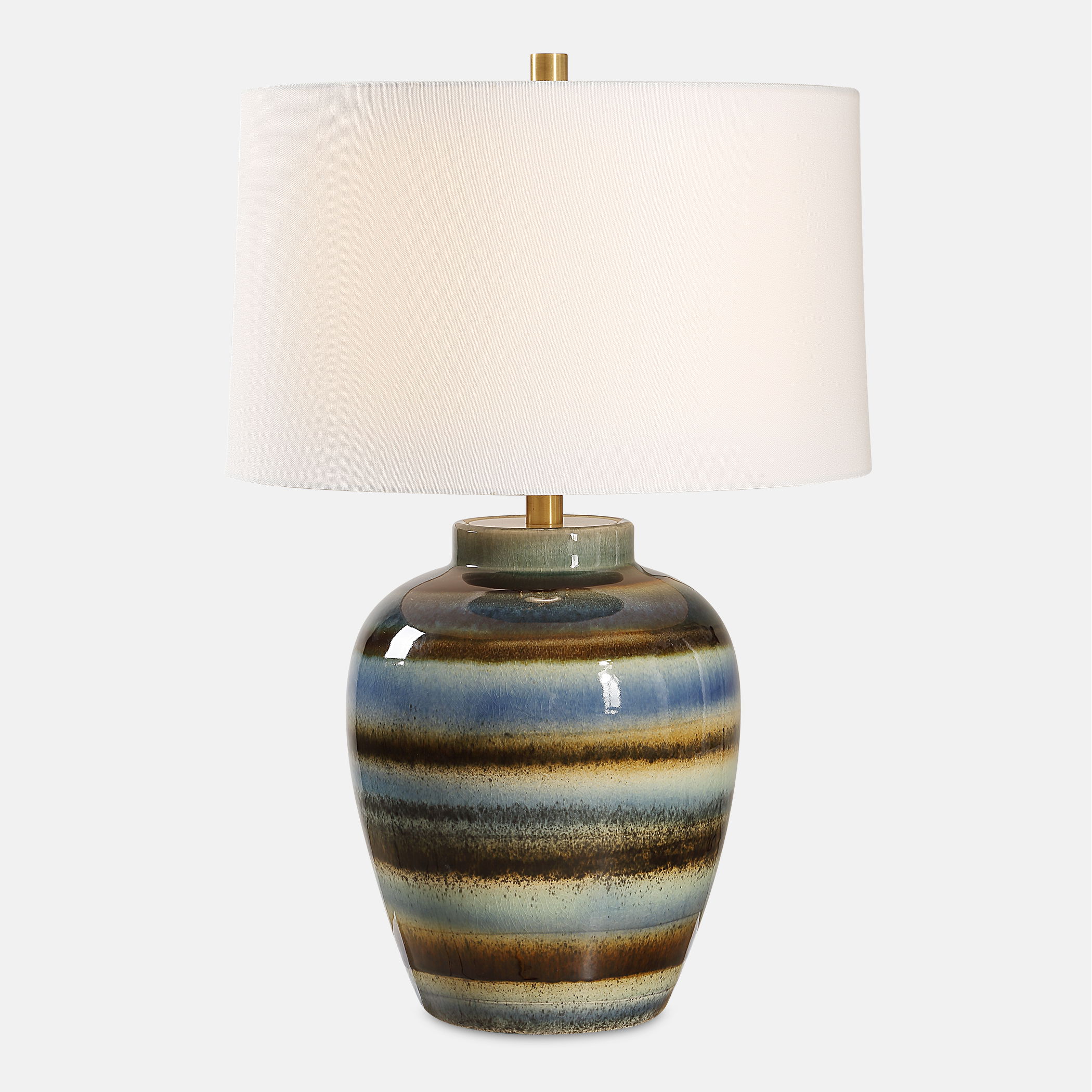 Judarn Blue Brown Table Lamp large image 