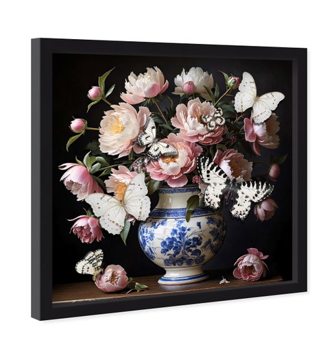 Ode to Peonies - With 3-D Butterflies (No Embellishment)