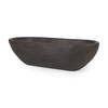 Athena Extra Large Oblong Black-Brown Reclaimed Wood Bowl, Decorative Bowl by Mercana, 26" length x 10" width x 7" height thumbnail 1