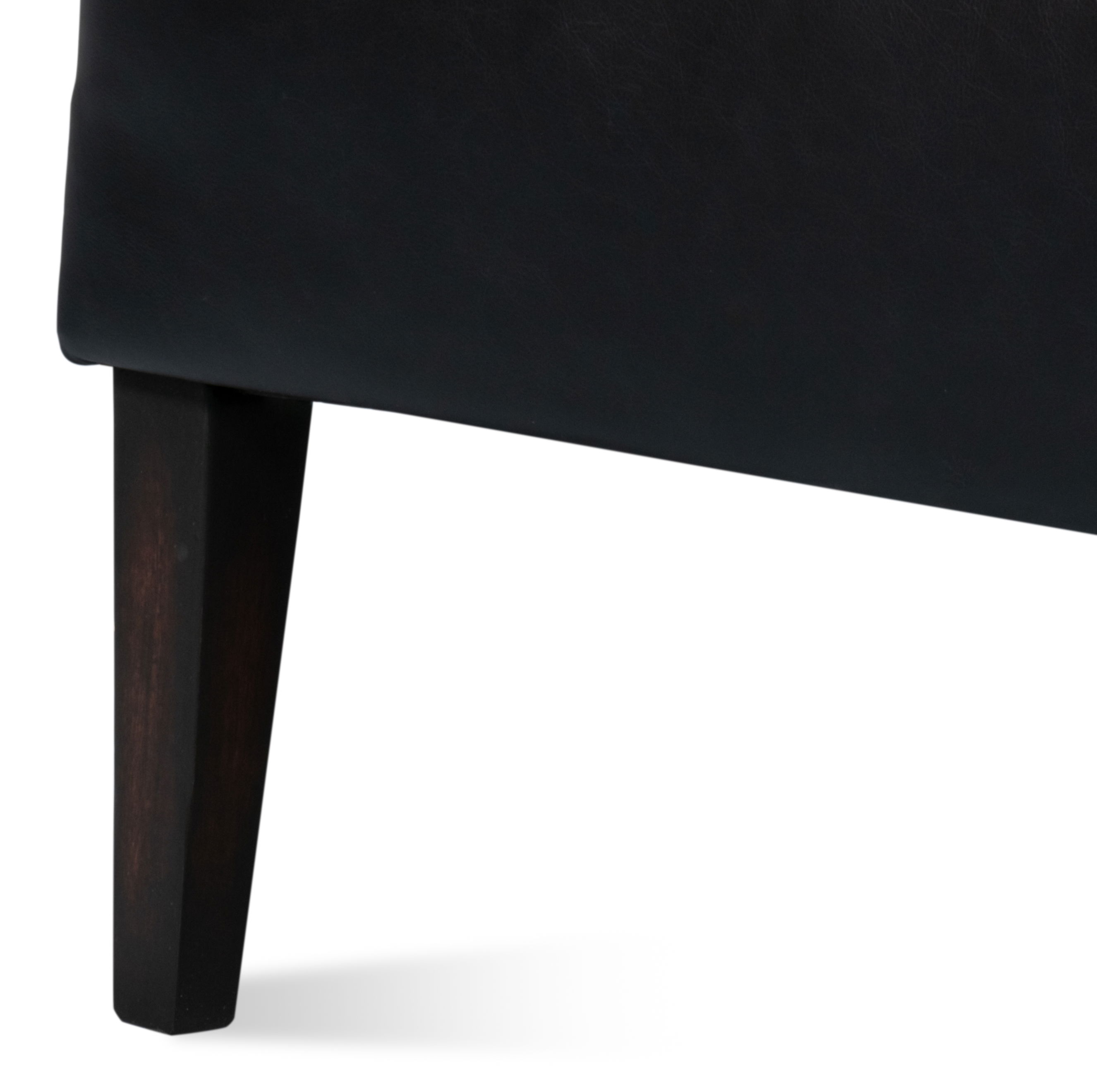 Drake Distilled Leather Chair, Black large image 