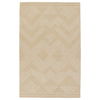Handmade Tufted Wool Area Rug in Beige thumbnail 0
