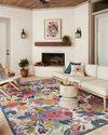 Rifle Paper Co. x Loloi Perennial Rug, 2'5" length x 3'11" width thumbnail 2