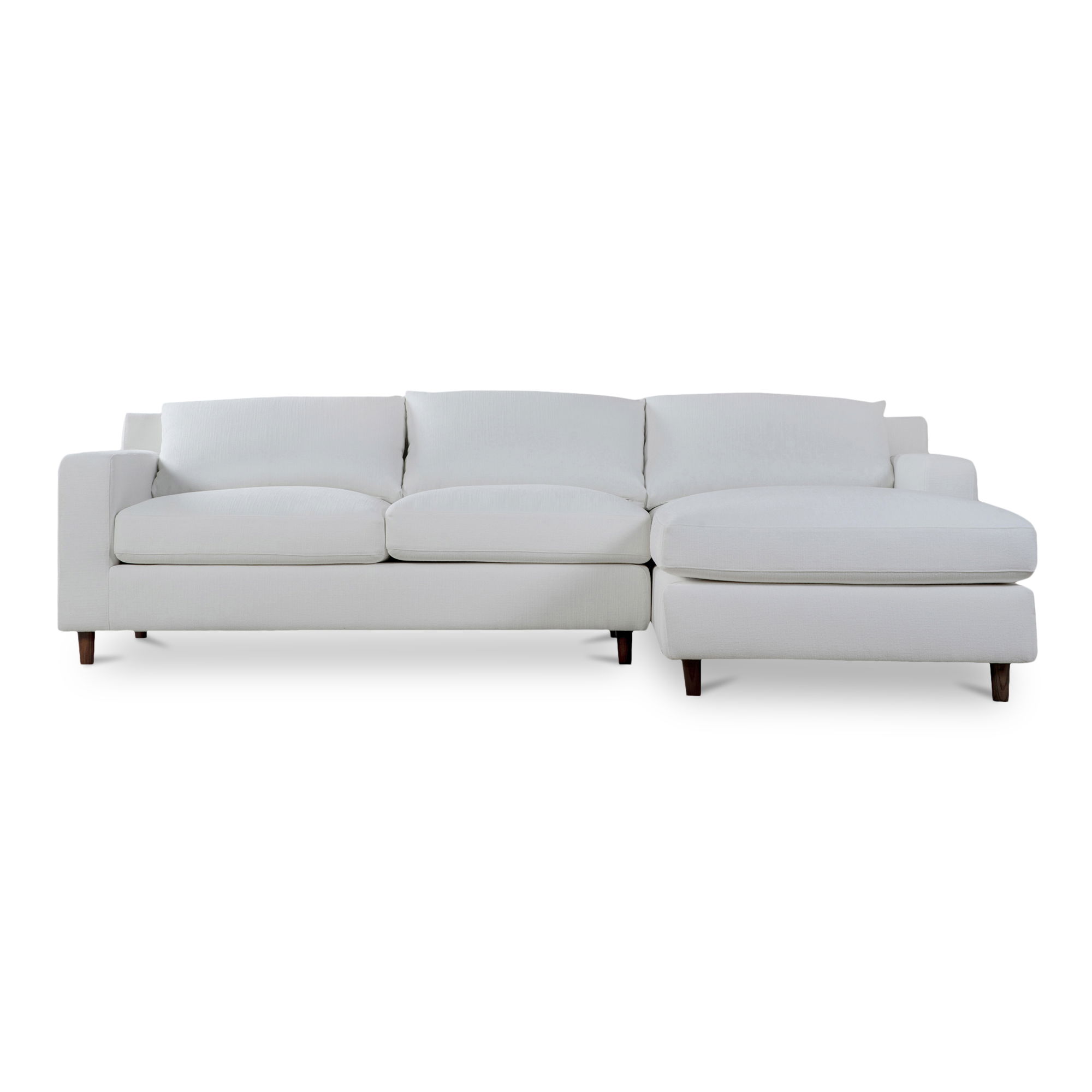 Hutton Right Sectional White large image 
