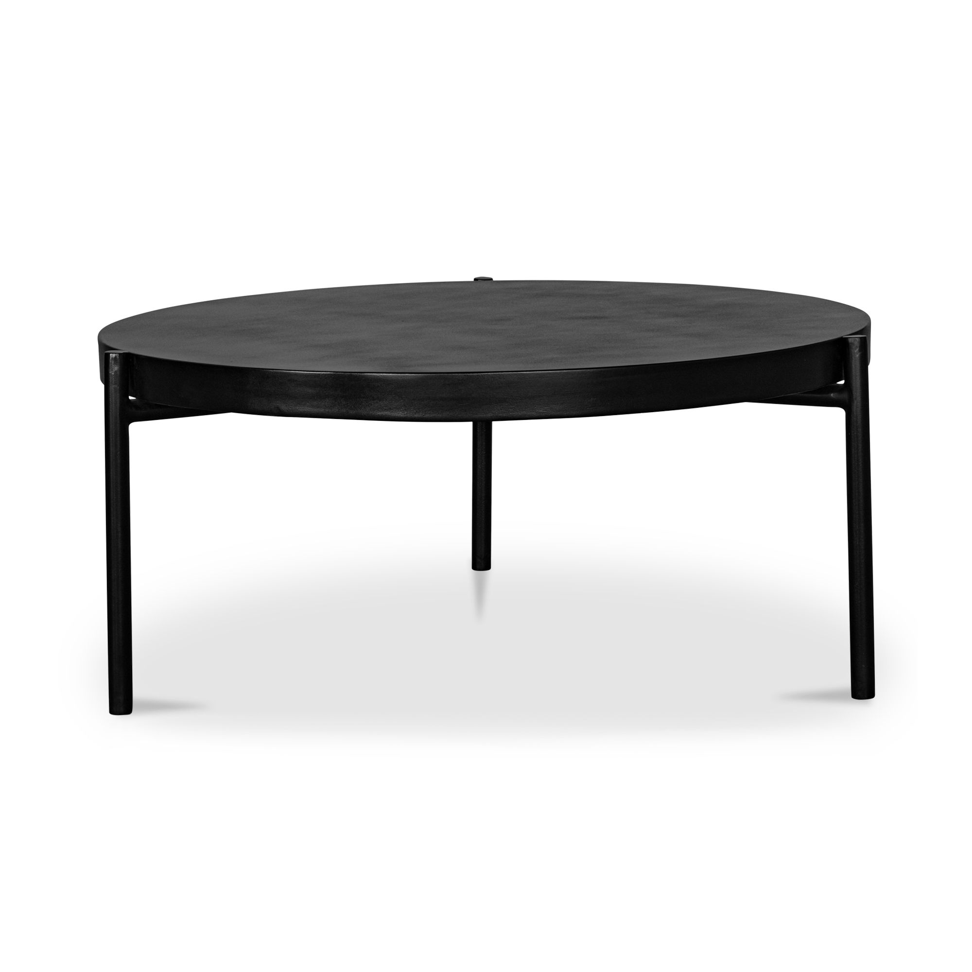 Mendez Outdoor Coffee Table Black, by Moe's Home, 36" width x 15.75" height x 36" depth View 1