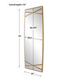 Gentry Oversized Gold Mirror, by Uttermost, 30" width x 78" height x 1.75" depth thumbnail 3