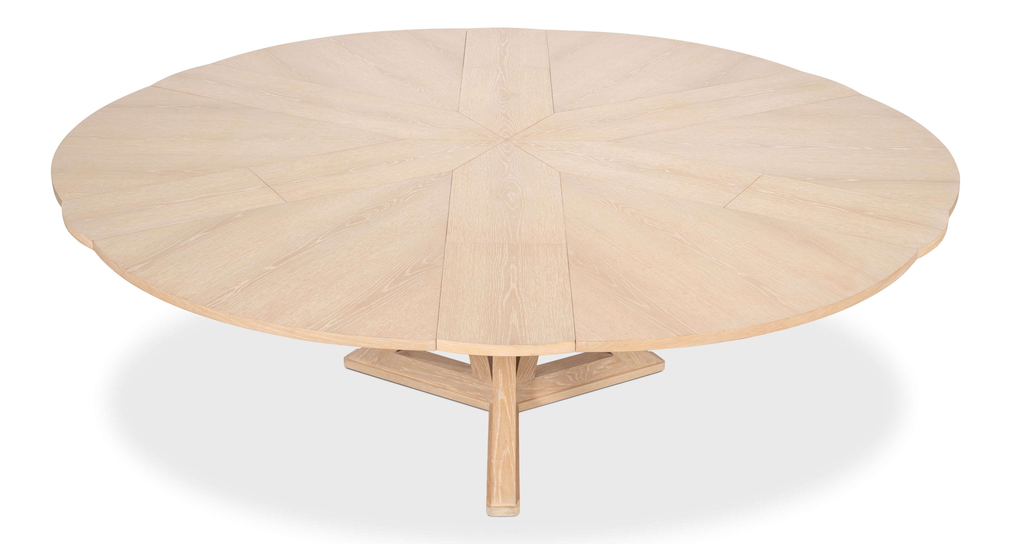 Casual Jupe Dining Table,Bleached Oak,M large image 