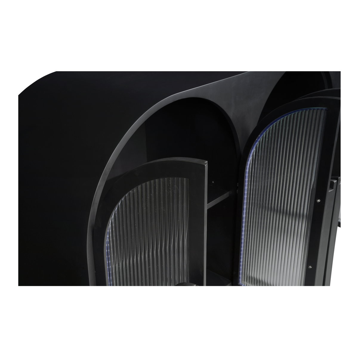 Salone Sideboard Black, Cabinets & Sideboard by Moe's Home, 79" width x 34" height x 18" depth View 8