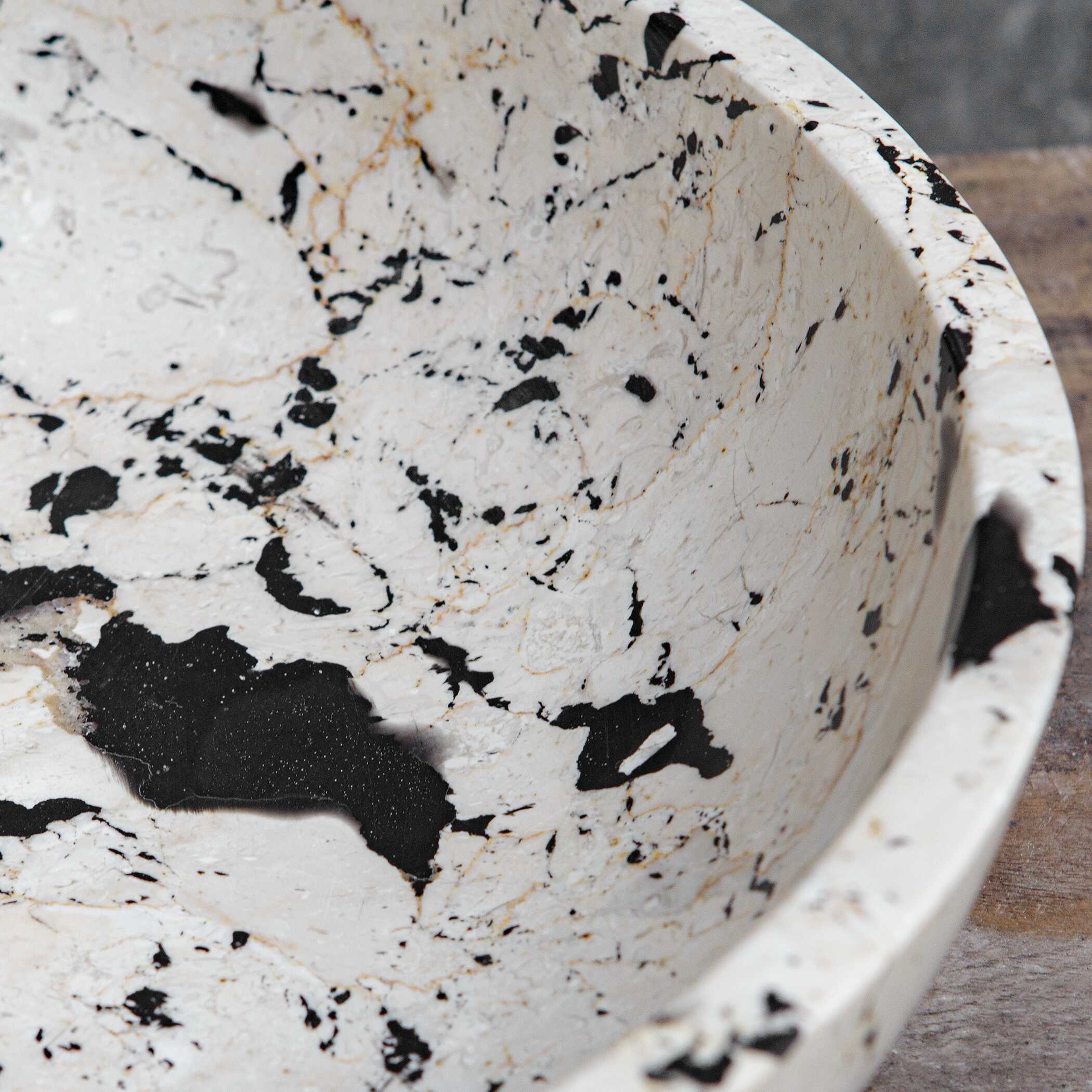 Nouveau Limestone Bowl large image 