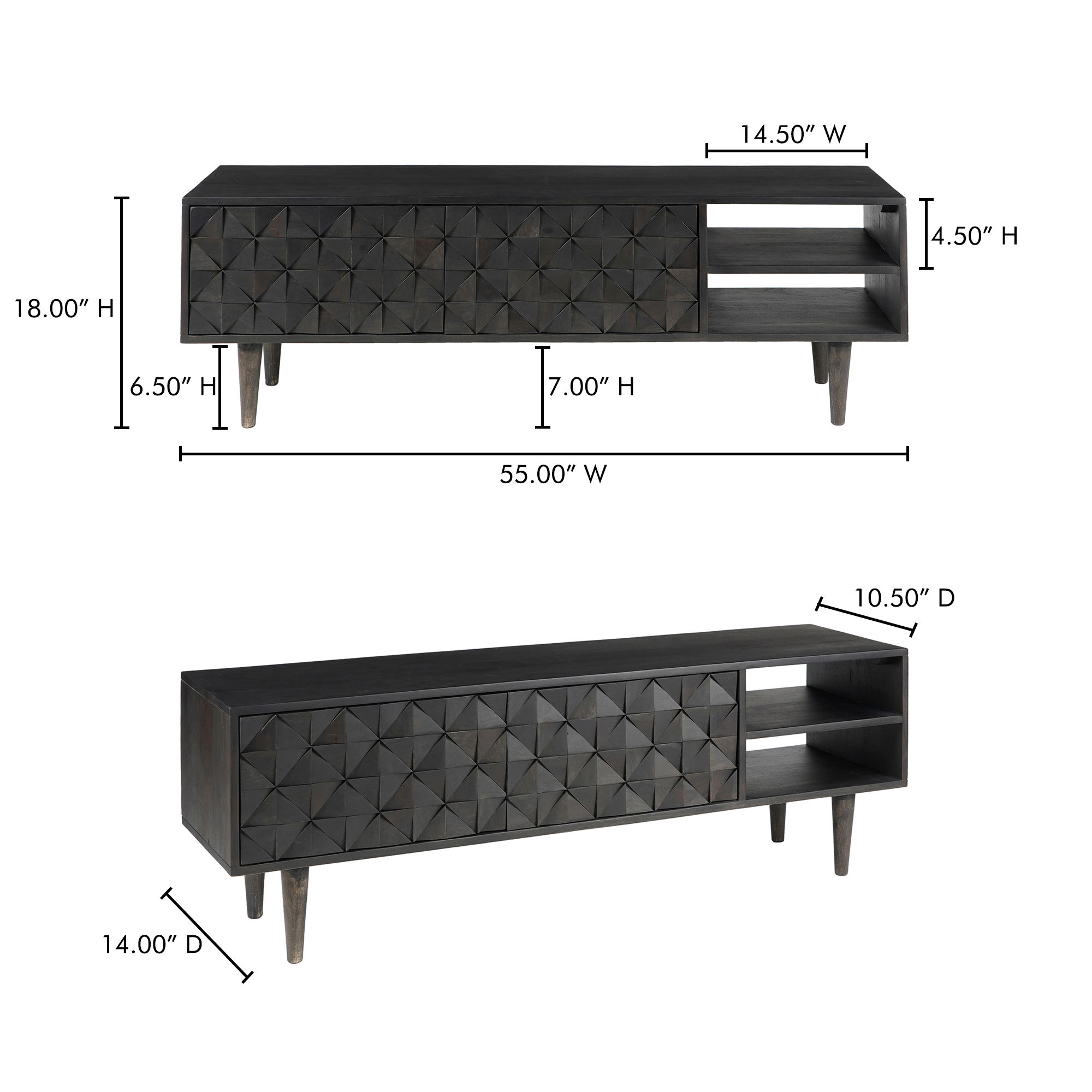 Pablo Entertainment Unit Black large image 