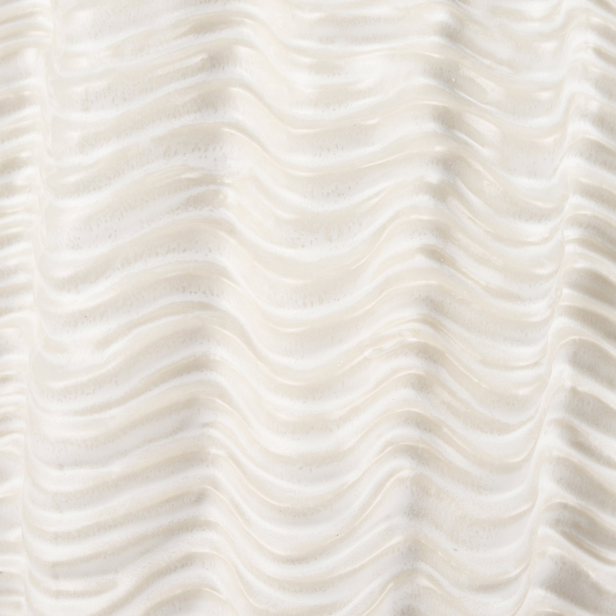 Velia Tall Seashell Sculptural Cream Glazed Ceramic Vase, by Mercana, 12.5" length x 12.5" width x 24" height View 7