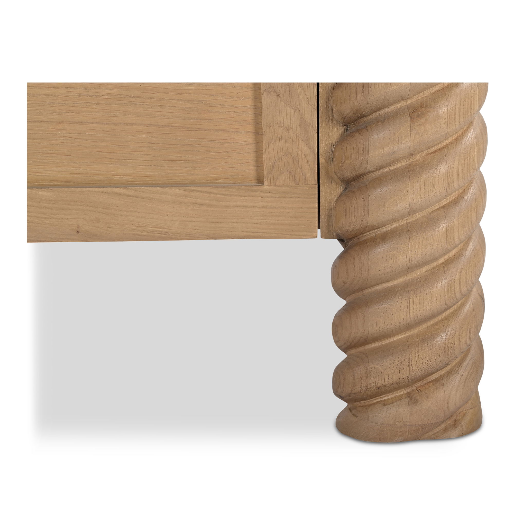 Treccia 2 Drawer Nightstand Oak, by Moe's Home, 27.5" width x 25.25" height x 21.5" depth View 7