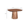 Freed Dining Table Natural, by Moe's Home, 47" width x 30.5" height x 41" depth thumbnail 8