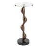 Remolino Bronze Drink Table, Side & End Table by Uttermost, 10" width x 22.25" height x 10" depth thumbnail 4
