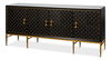 Palisade Shagreen Credenza, Black thumbnail 0