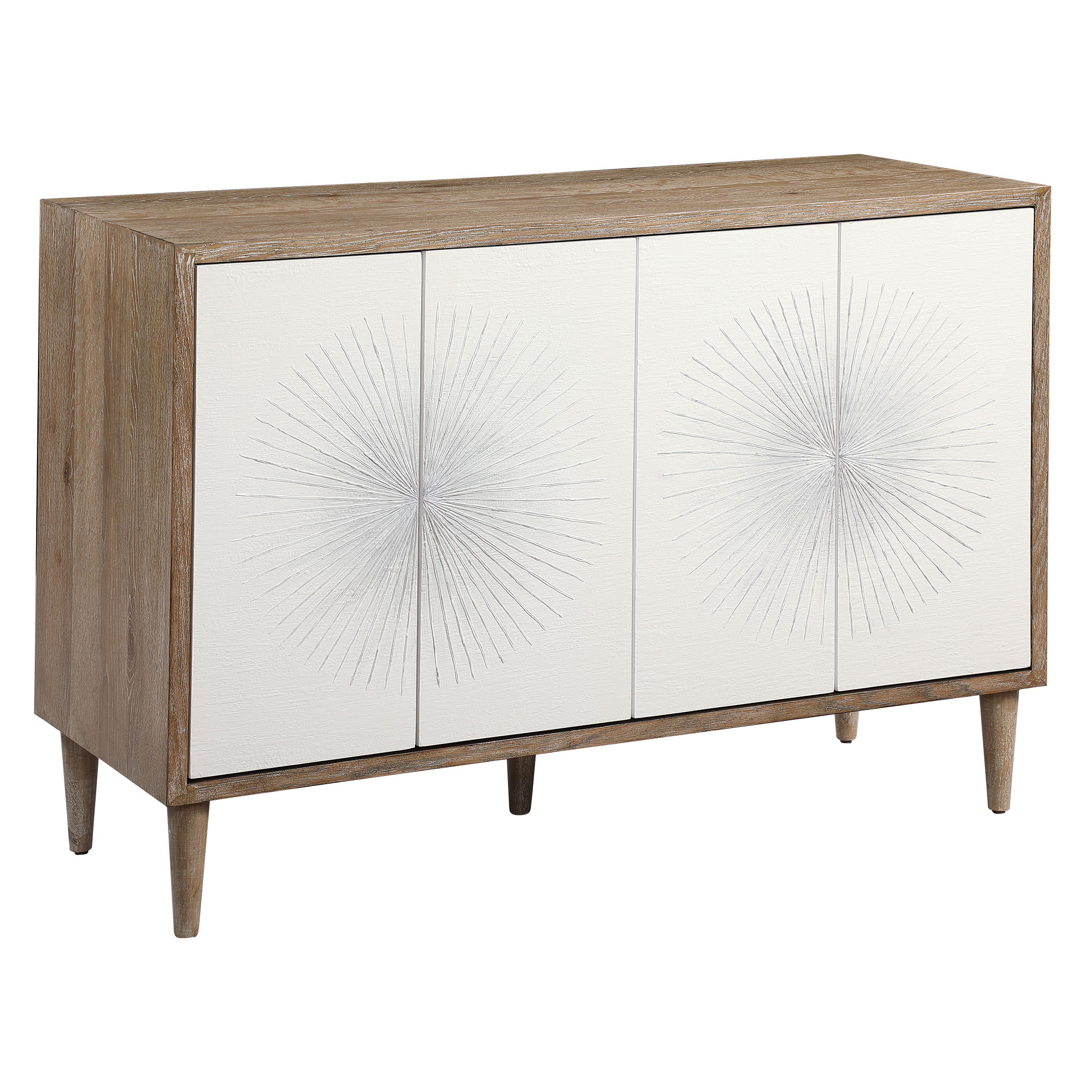 Dani 4 Door White Cabinet large image 