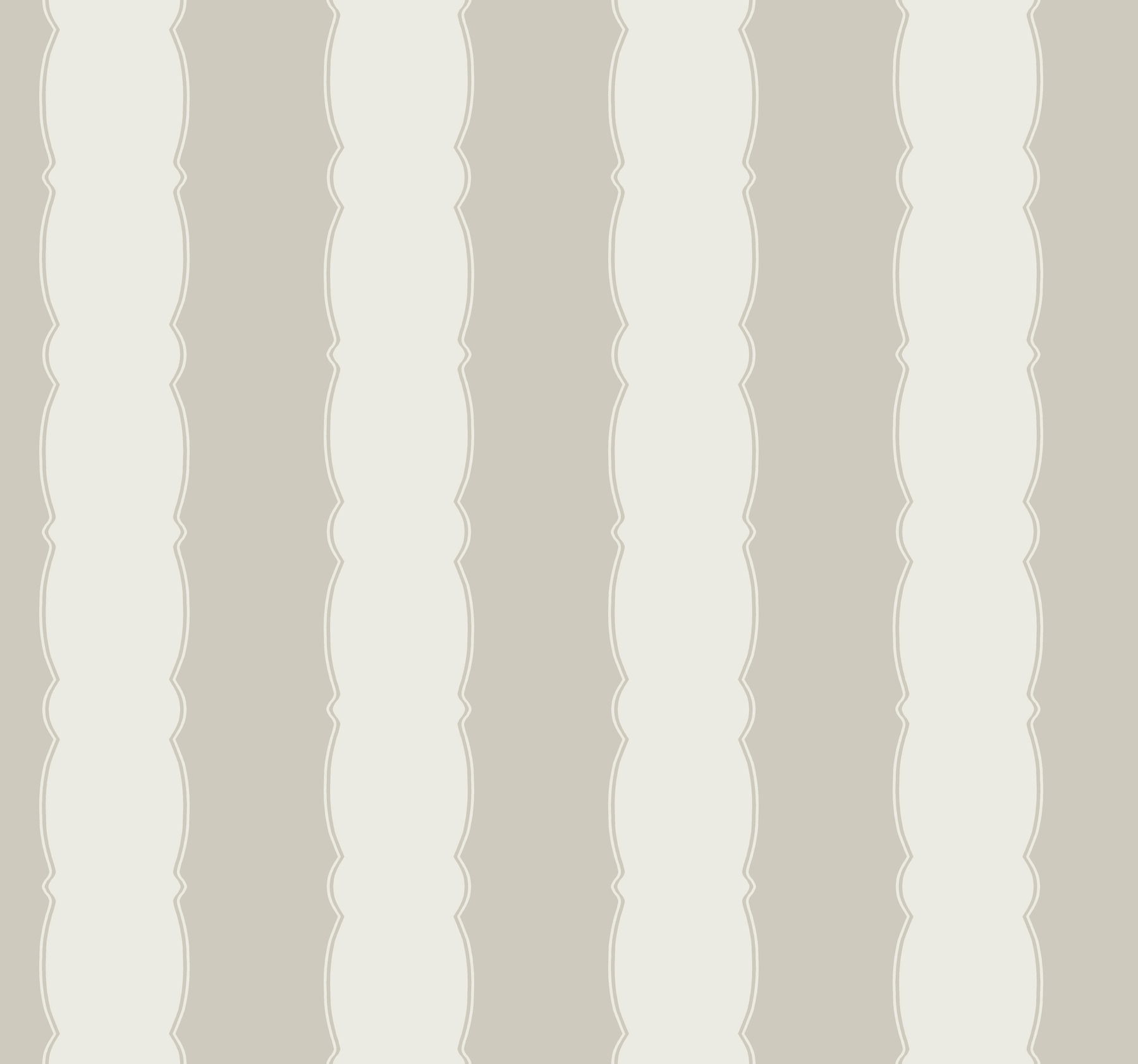 Scalloped Stripe Grey Wallpaper large image 