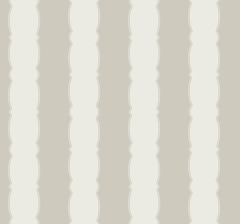 Scalloped Stripe Grey Wallpaper