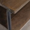 Glenn I 20L x 21W x 24H Dark Brown Wood with Black Iron Frame Square End/Side Table thumbnail 9