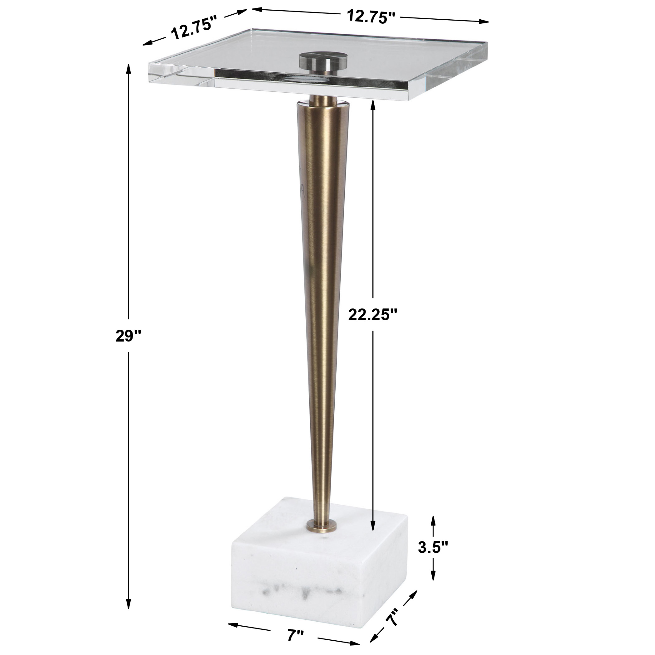 Campeiro Brass Drink Table large image 