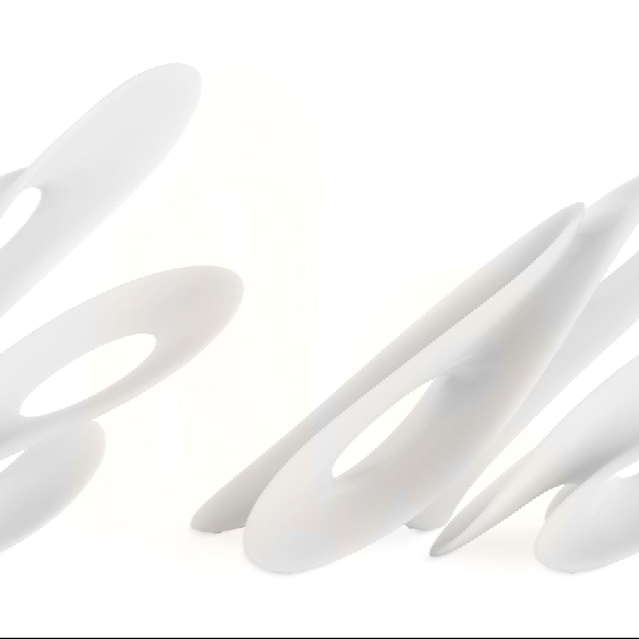 Silent Wave White Sculptures Set/2 large image 