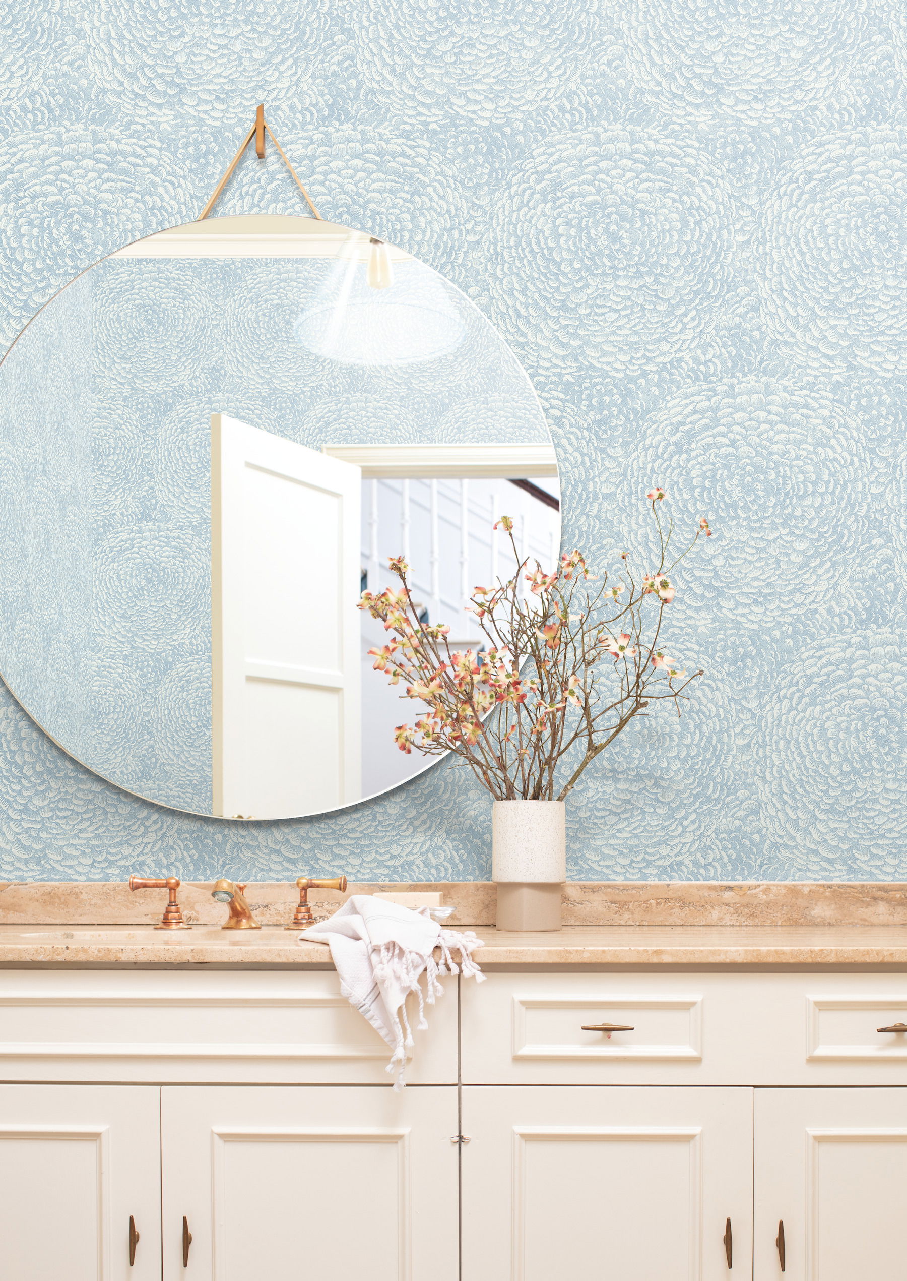 Floret Blue Wallpaper large image 