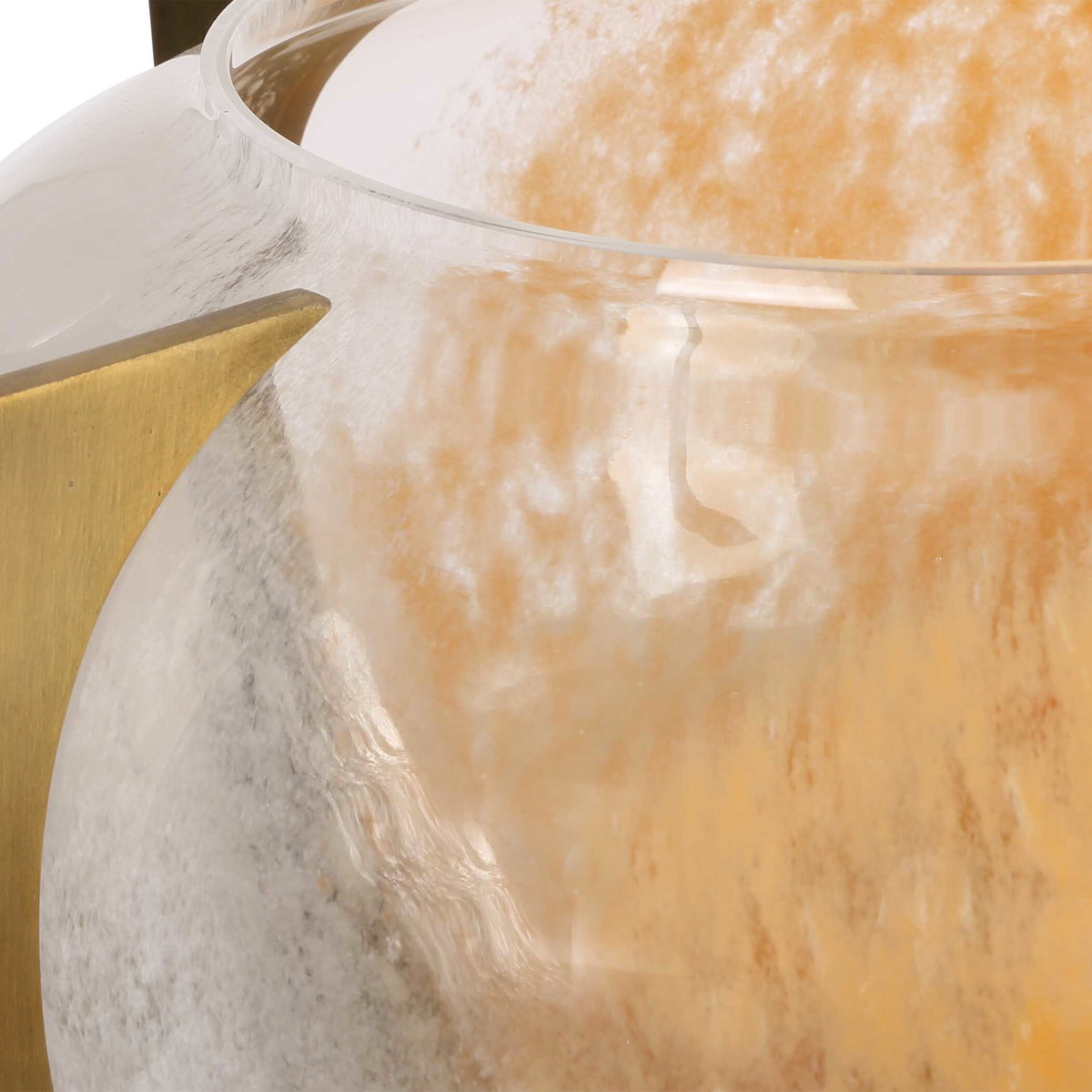 Amber Swirl Vase, by Uttermost, 12.25" width x 7.75" height x 12" depth View 5