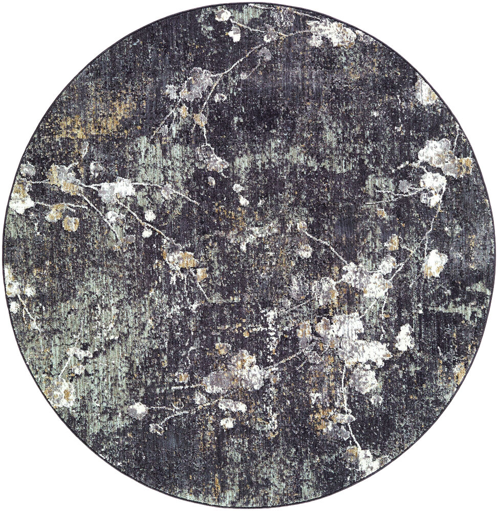 Gakko Machine Woven Rug, by Surya, 5'2.99" length x 5'2.99" width