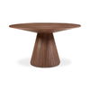 Otago Round 54in Dining Table Walnut Brown thumbnail 0