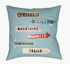 Lodge Cabin Accent Pillow, Decorative Pillow by Surya, 16" length x 16" width thumbnail