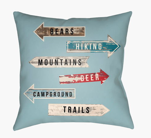 Lodge Cabin Accent Pillow