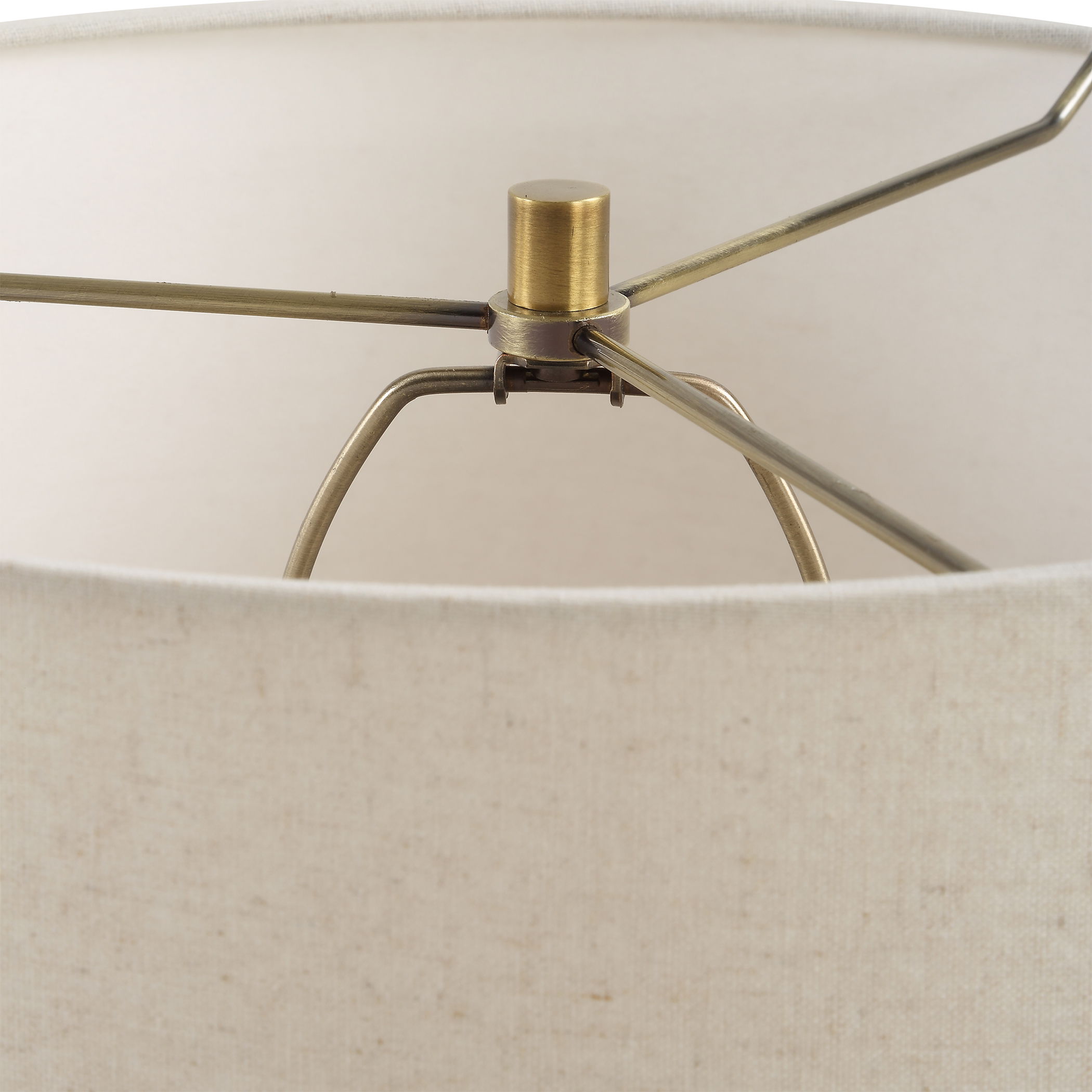 Hemisphere Travertine Table Lamp large image 