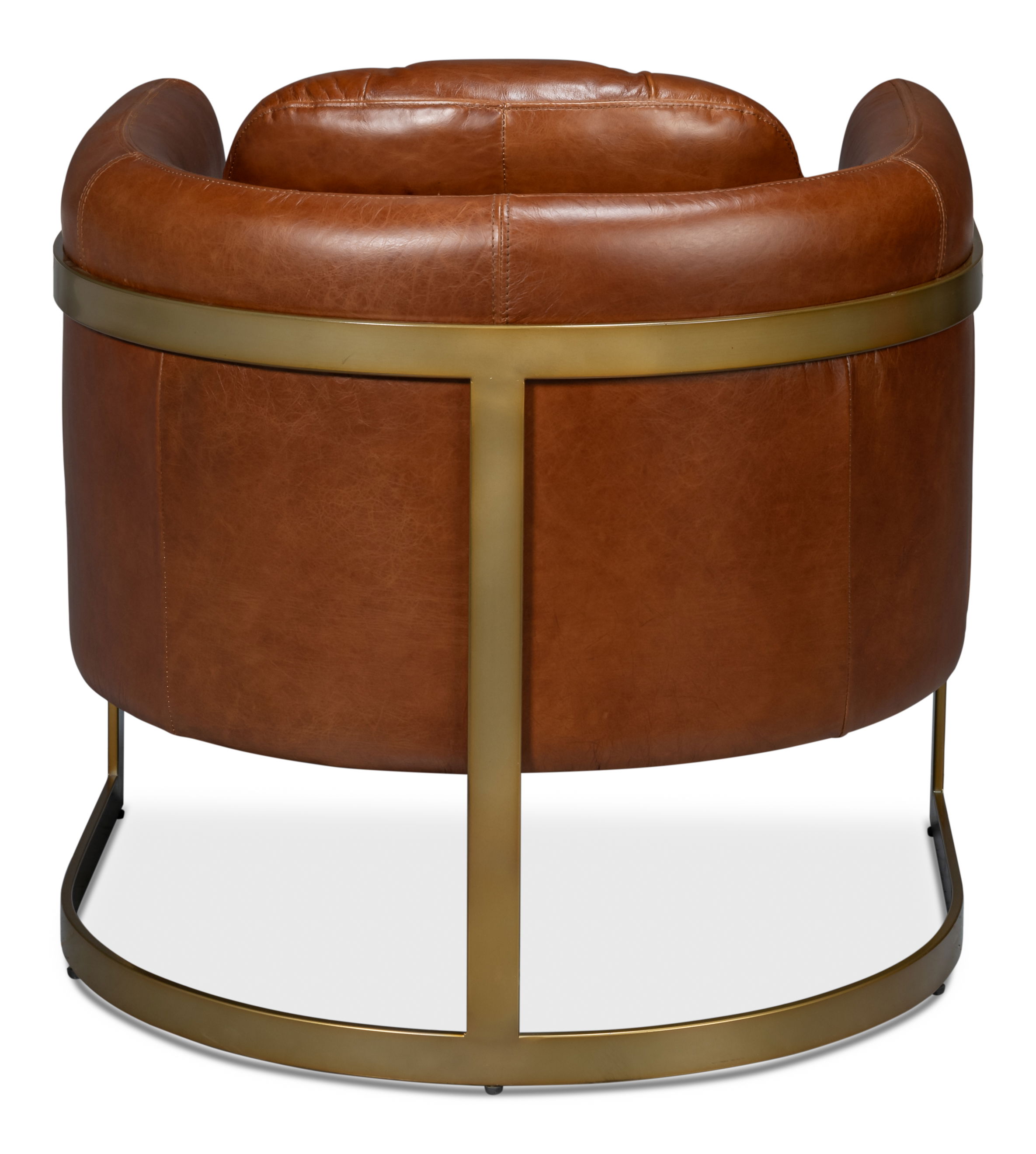 Finn Leather Club Chair, Havana Brown large image 
