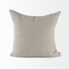 Ivivva 20L x 20W Beige Fabric Textured Decorative Pillow Cover, by Mercana, 20" length x 20" width x 0.2" height thumbnail 8