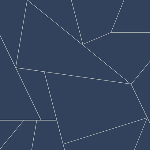 Fractured Prism Blue & White Peel & Stick Wallpaper
