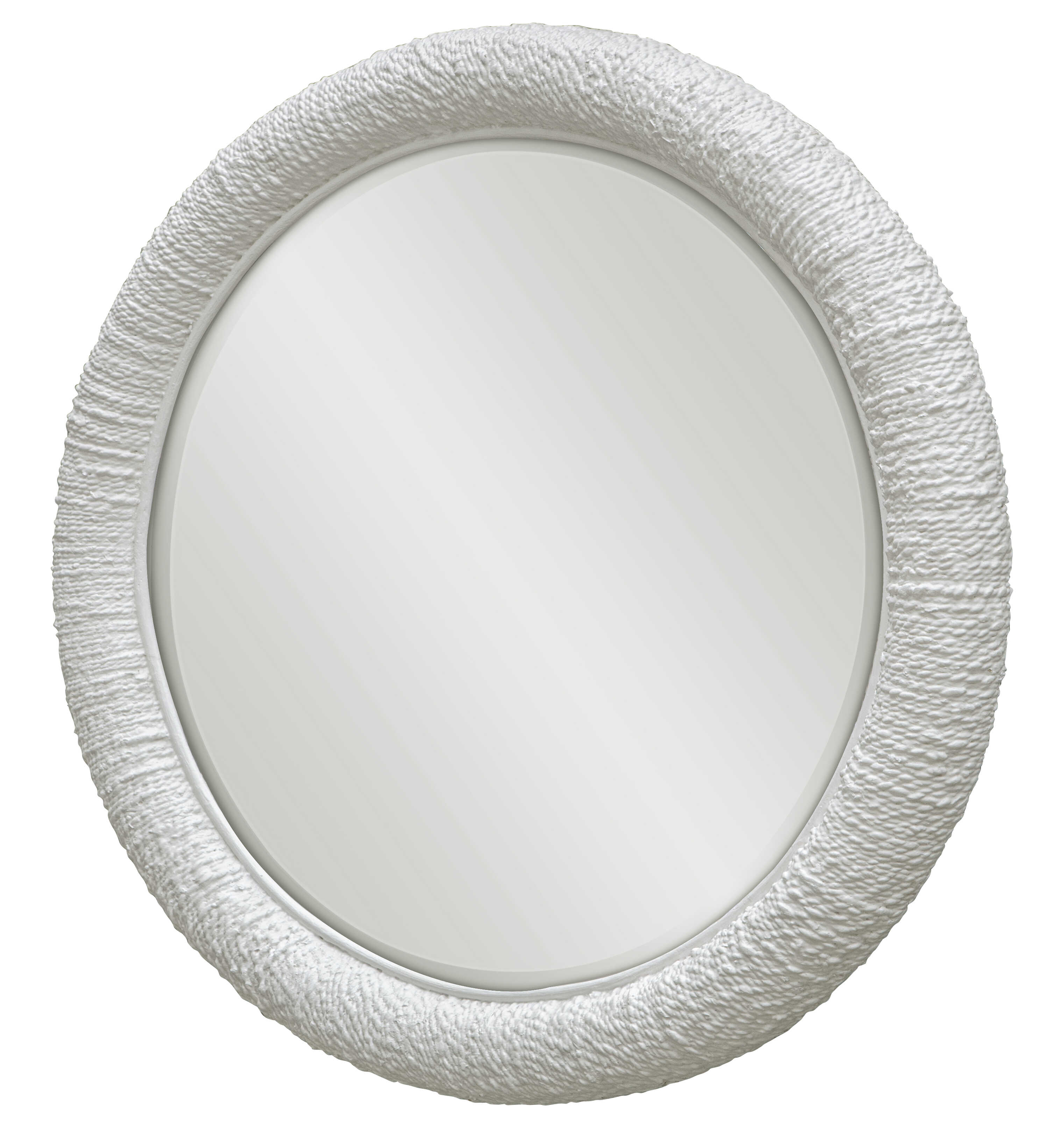 Mariner White Round Mirror, by Uttermost, 47" width x 47" height x 3.38" depth View 5