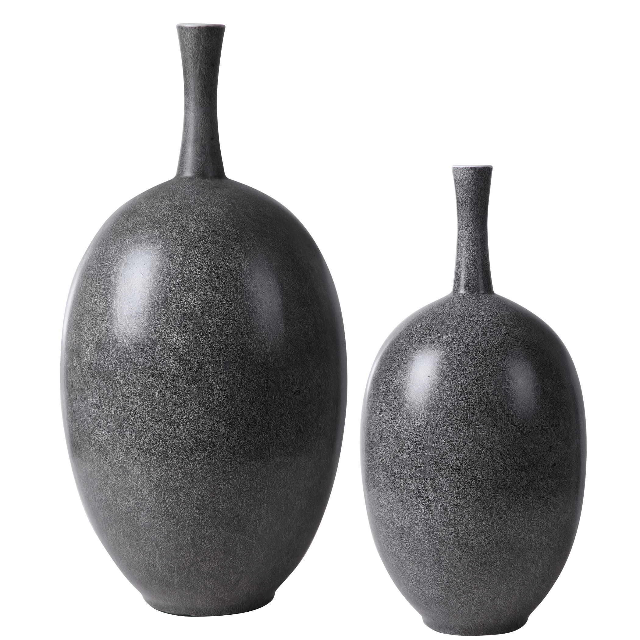 Riordan Modern Vases Set/2, Decorative by Uttermost, 10" width x 19.75" height x 10" depth View 1