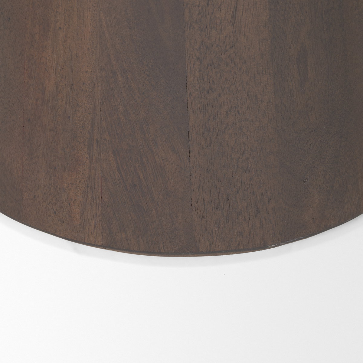 Takoda Dark Brown Wood Tapered Drum Accent Table, Side & End Table by Mercana, 19" length x 19" width x 20.5" height View 10