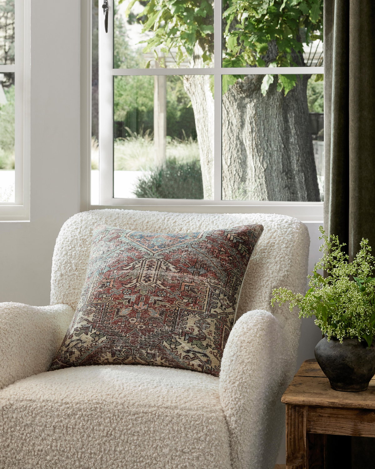 Amber Lewis x Loloi Pillows Pillow, Decorative Pillow, 18" length x 18" width View 2